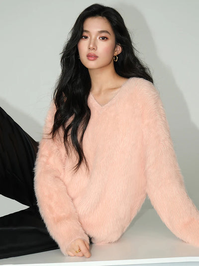 Janice Plush Pullover Sweater