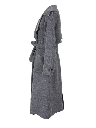 Ashley Knitted Cardigan Trench Coat
