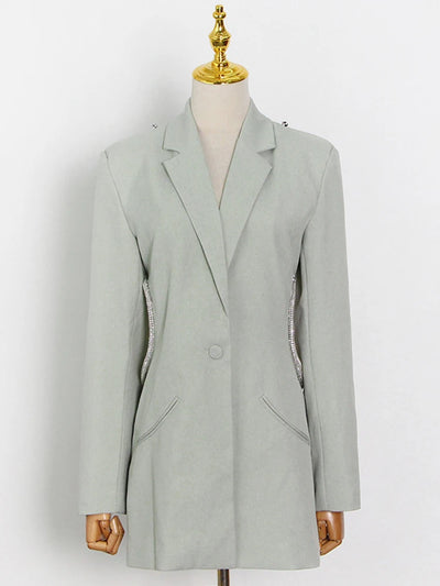 The Diva Cut Out Diamond Blazer