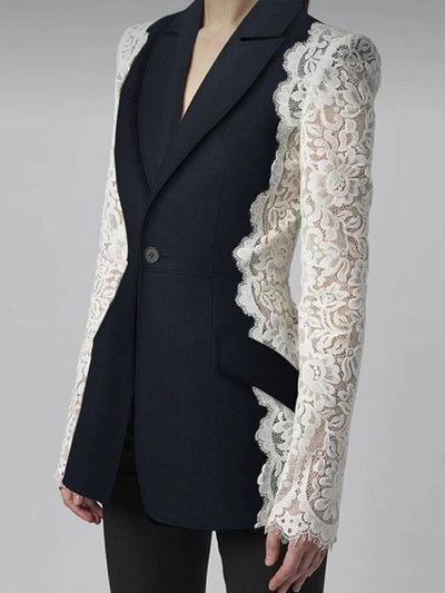Black Lace Blazer