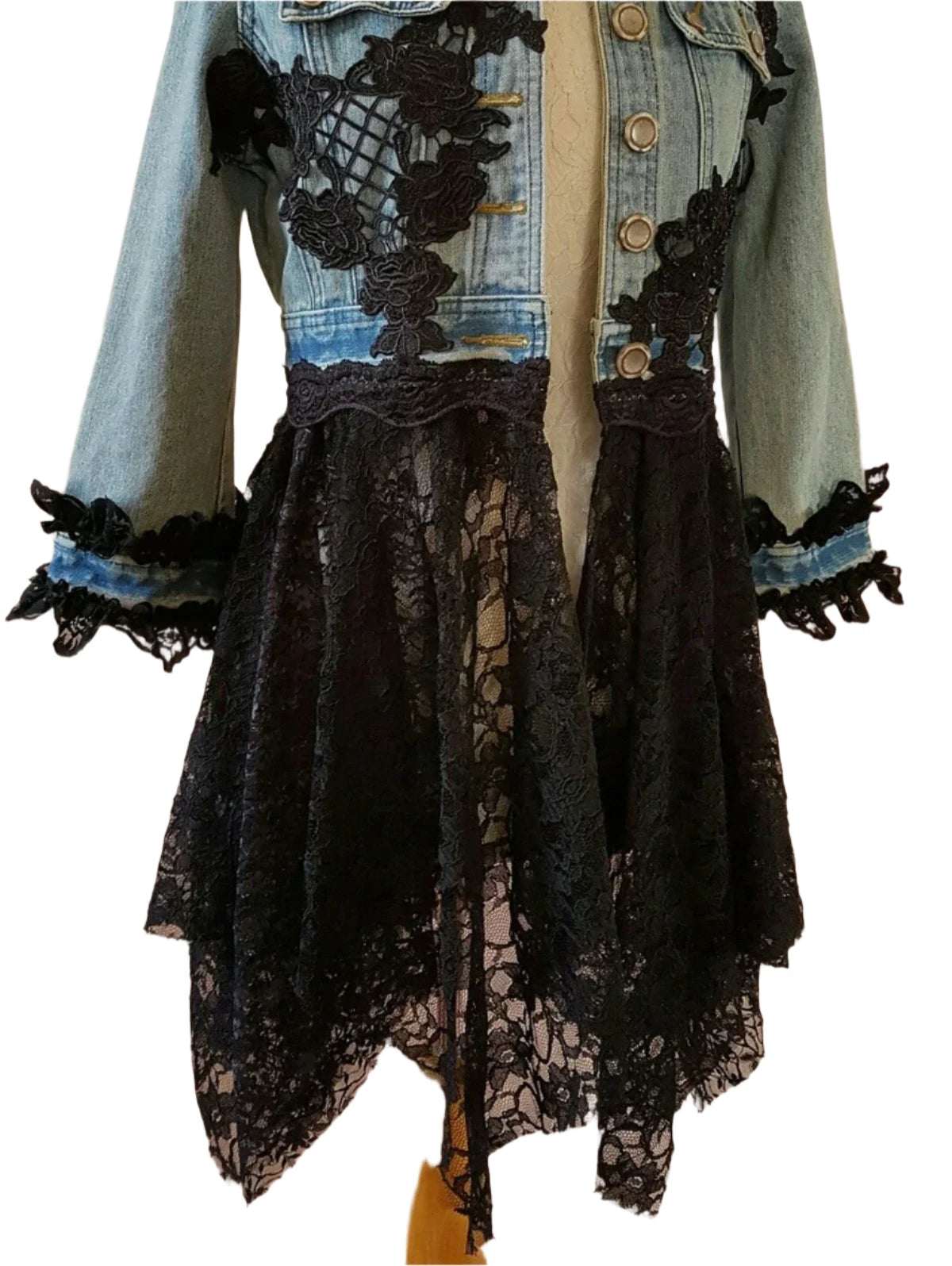 Tee's Lace Denim Jacket