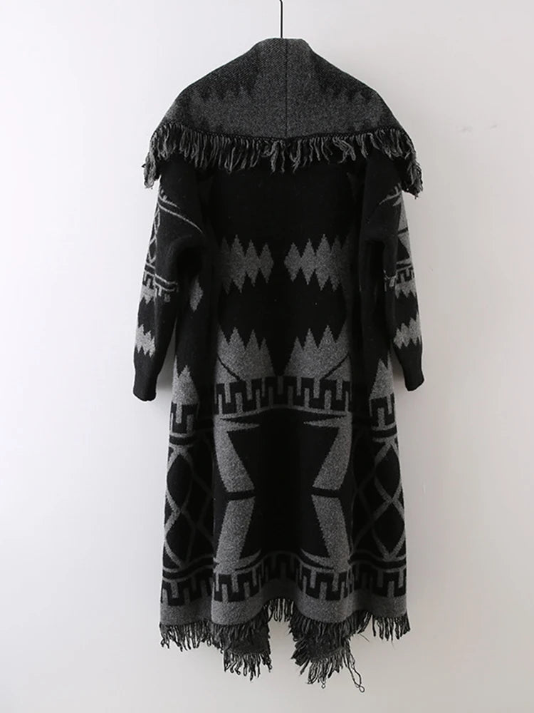Tribal Fringe Duster Coat