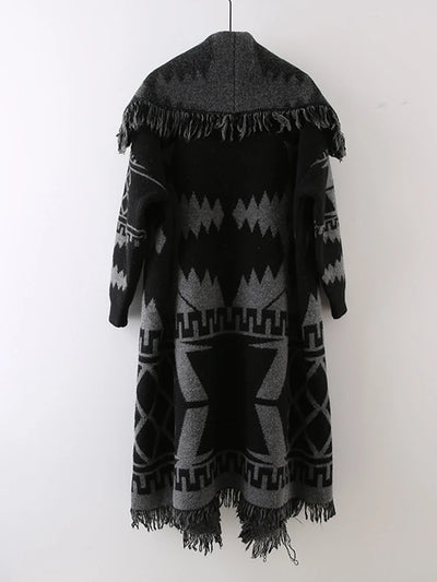 Tribal Fringe Duster Coat