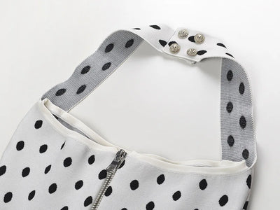 Flirty Polka Halter Dress