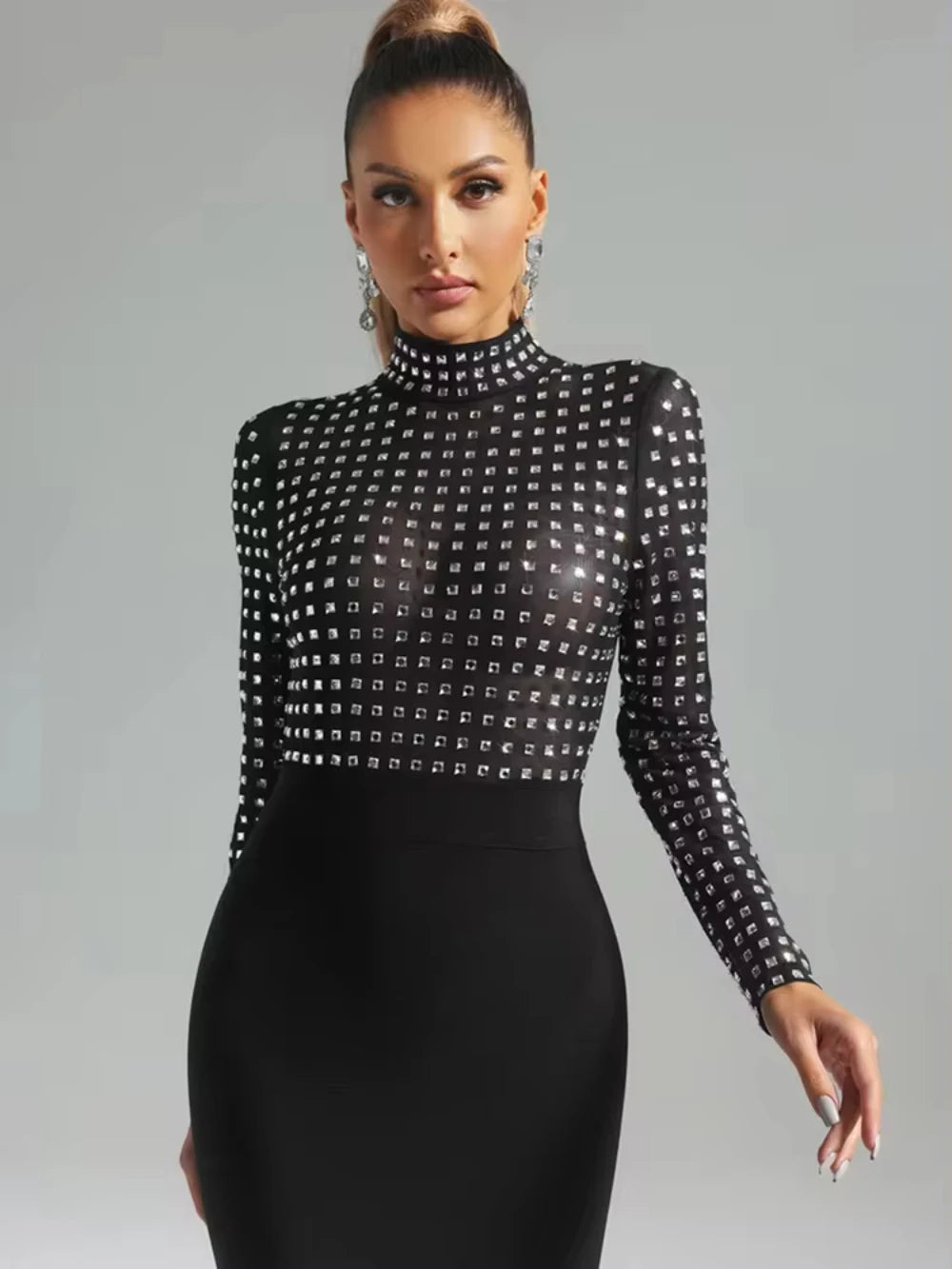 Kiki's Crystal Bodycon Party Dress