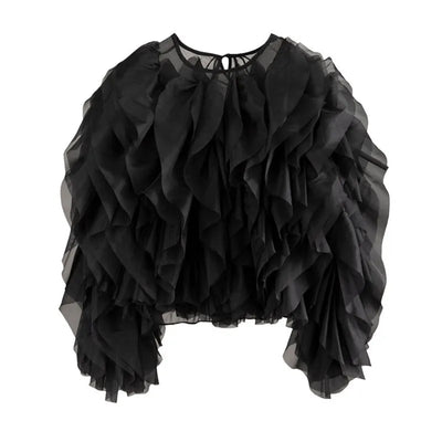 Elara Ruffles Fashion Blouse