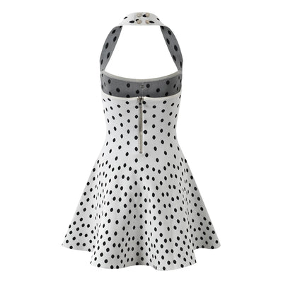 Flirty Polka Halter Dress