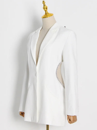 The Diva Cut Out Diamond Blazer