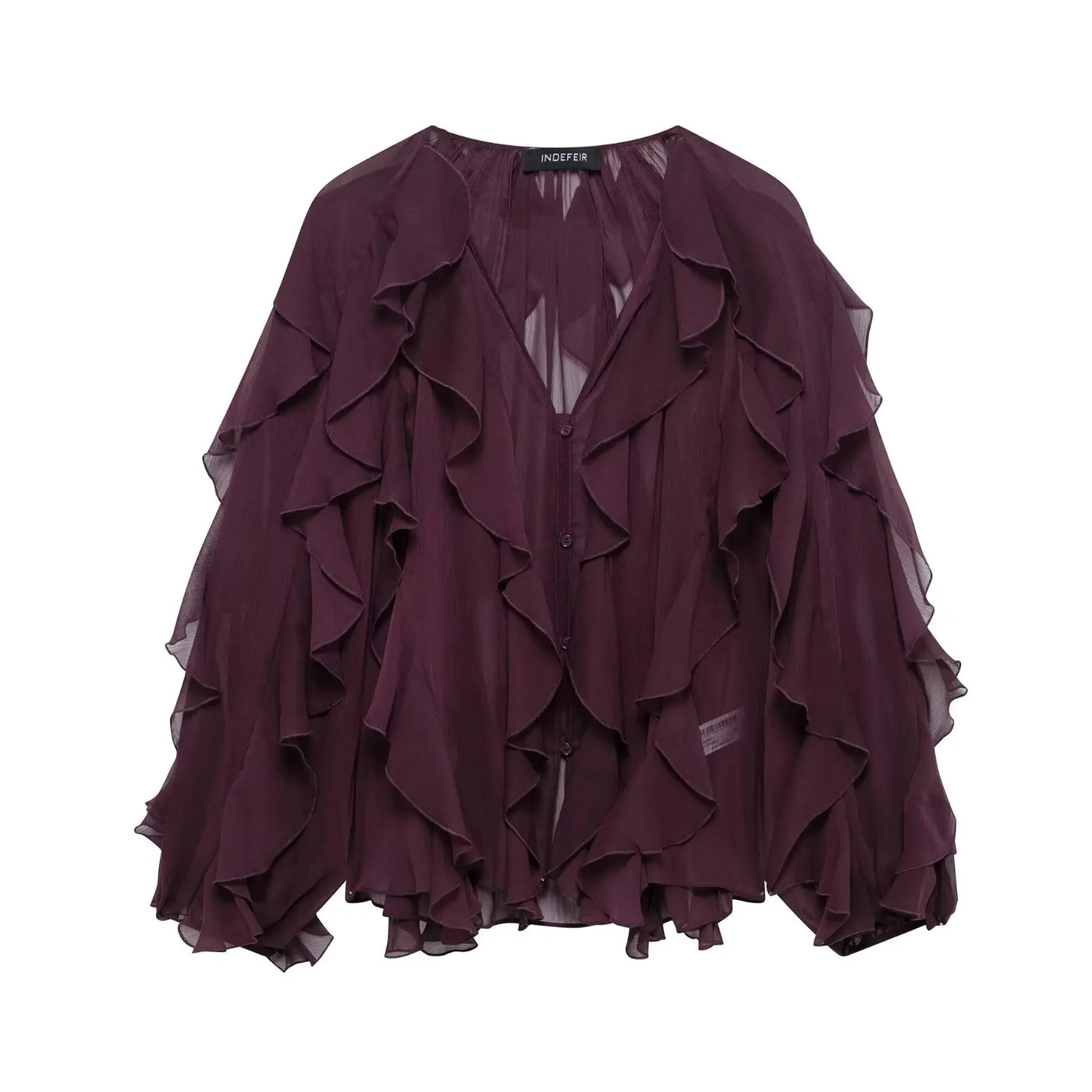 Laurie Elegant Ruffle Blouse