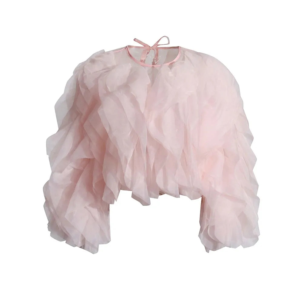 Elara Ruffles Fashion Blouse
