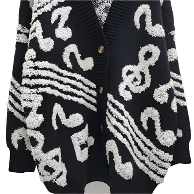 Lyric Black and White Cardigan