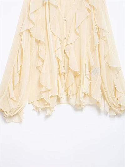 Laurie Elegant Ruffle Blouse