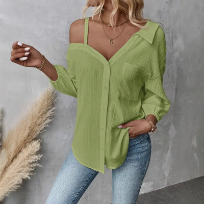 Textured Loose-Fit Casual Top