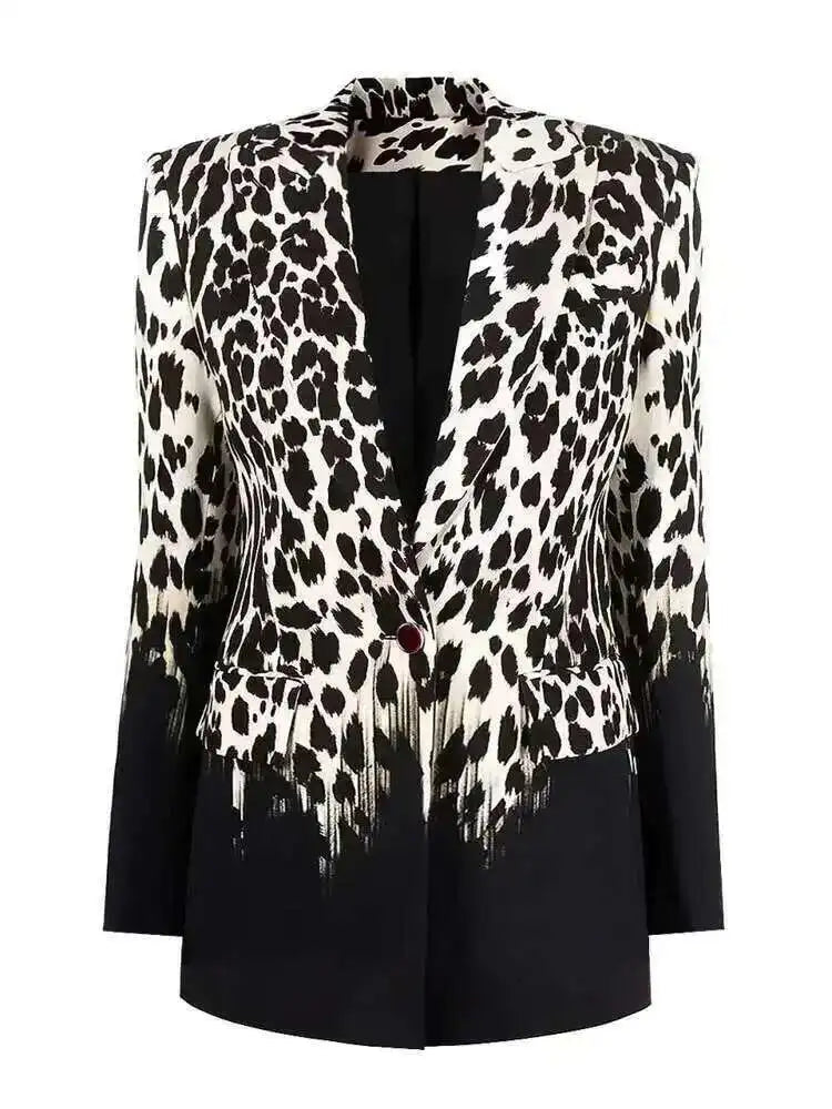 Rebel Leopard Vintage Blazer