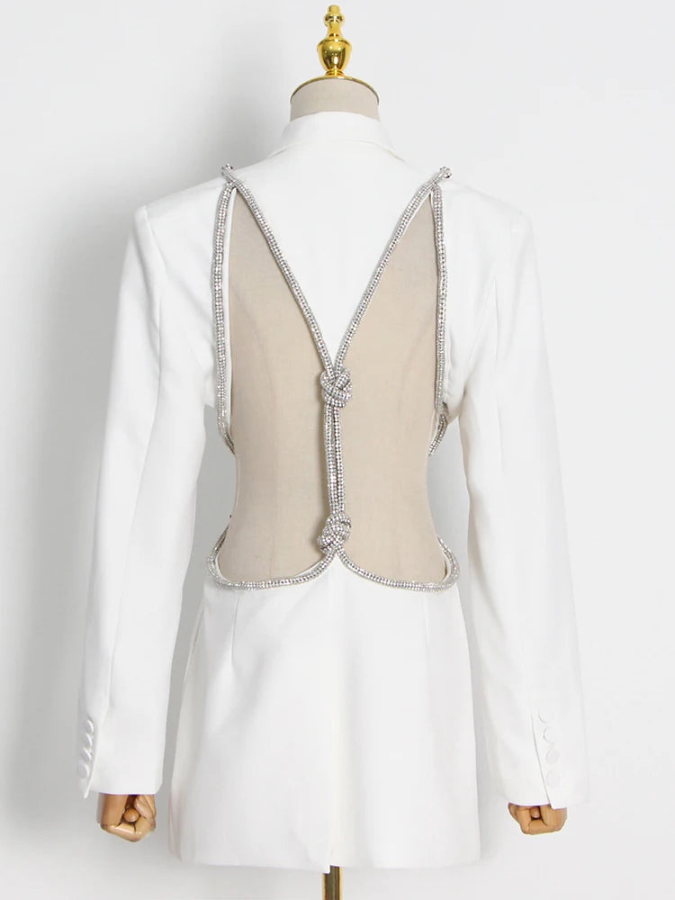 The Diva Cut Out Diamond Blazer