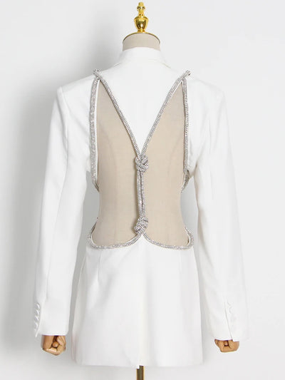 The Diva Cut Out Diamond Blazer