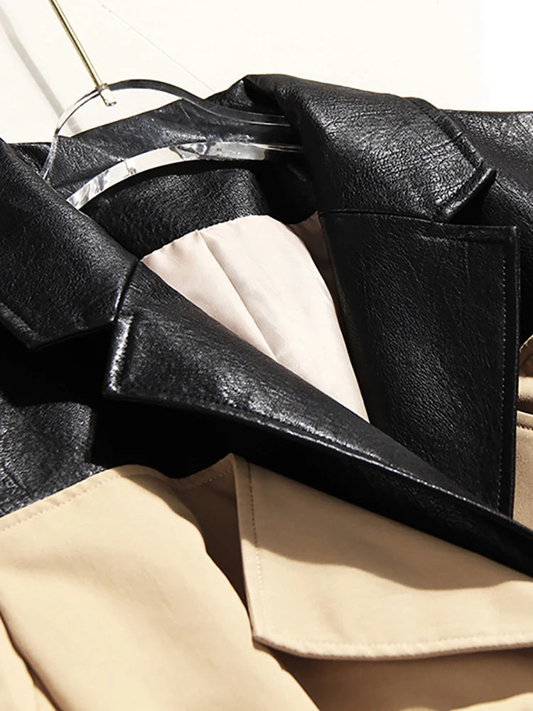 The Monroe Colorblock Trench Coat