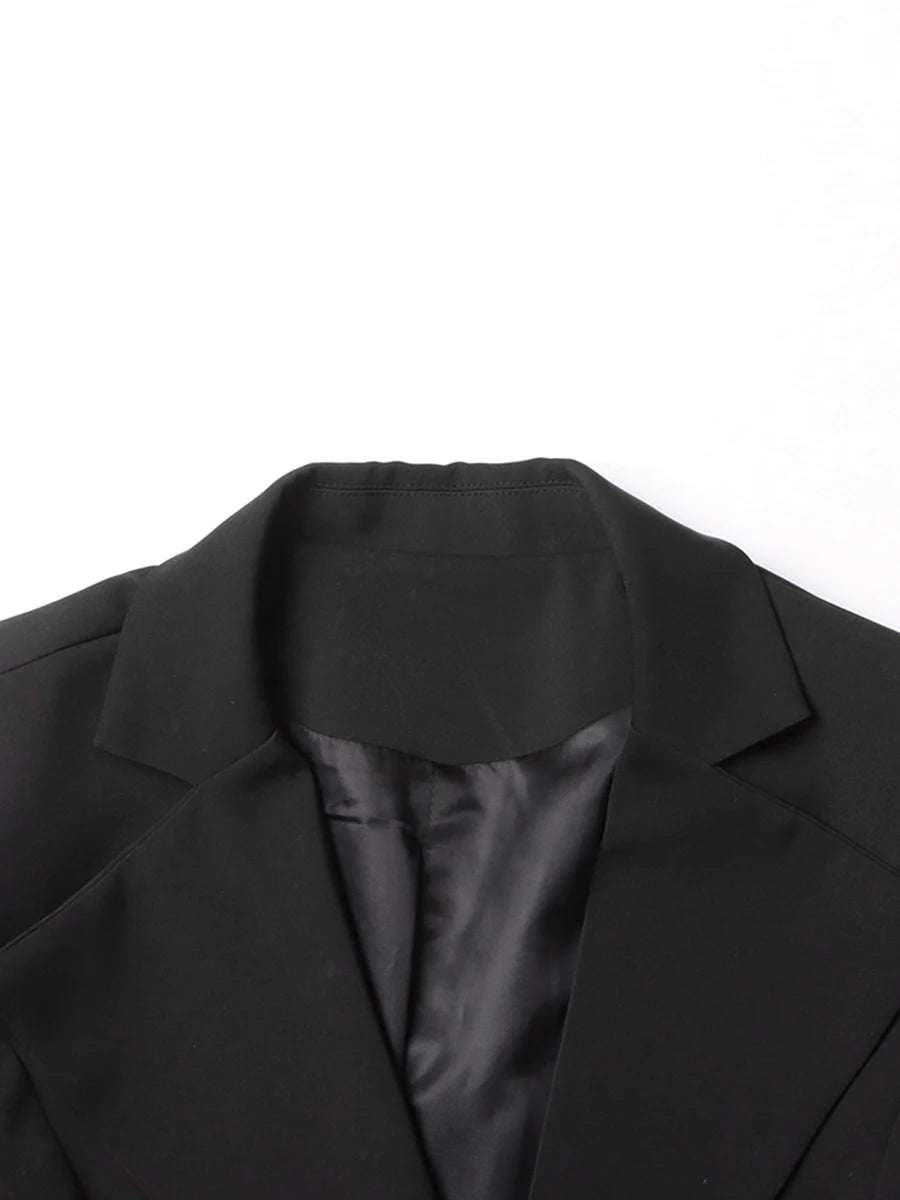 The Denim Contrast Power Coat