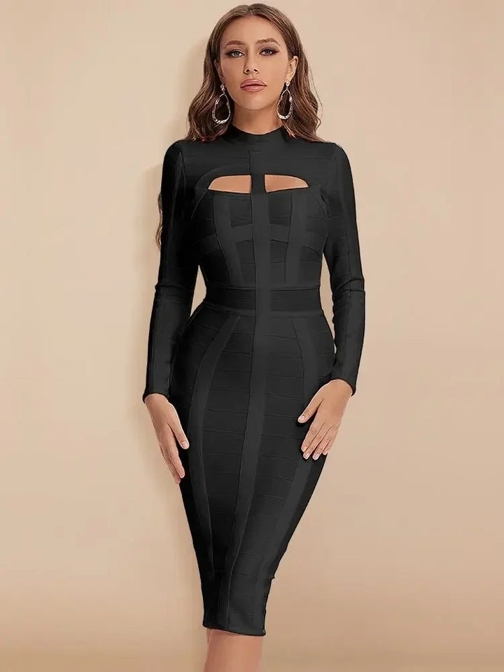 Marian's Hollow Out Bandage Dress