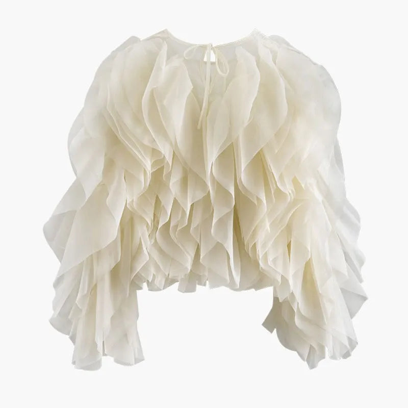 Elara Ruffles Fashion Blouse