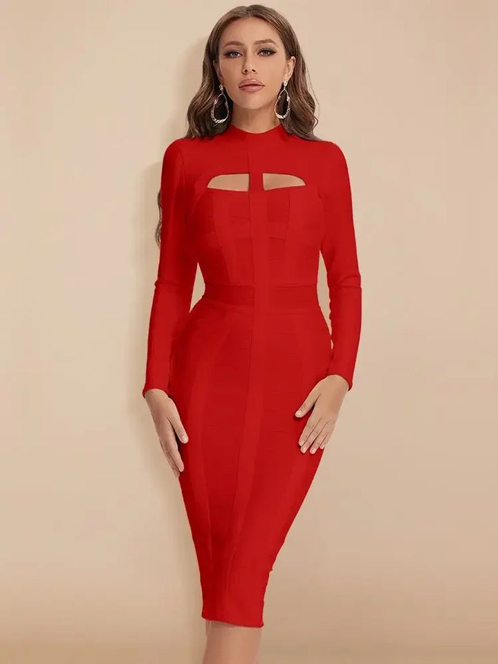 Marian's Hollow Out Bandage Dress
