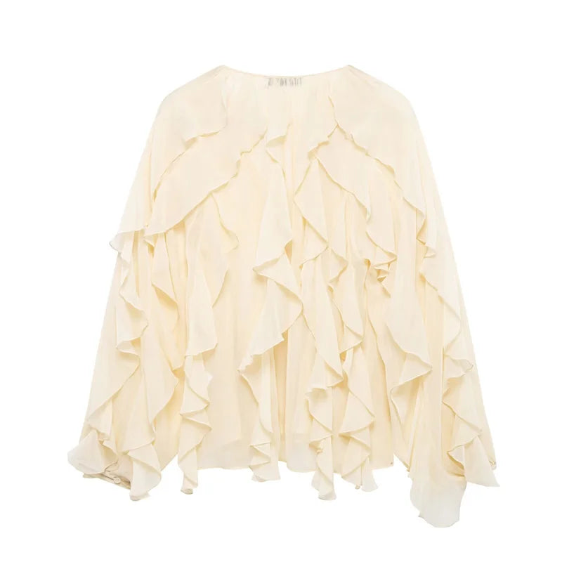 Laurie Elegant Ruffle Blouse