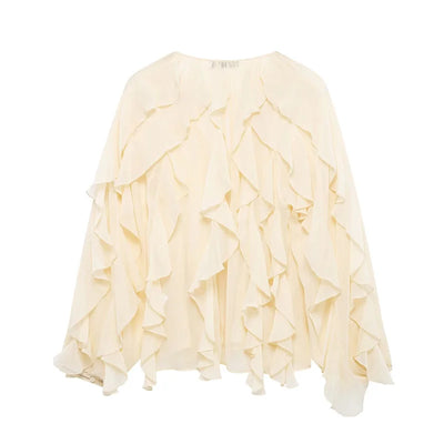 Laurie Elegant Ruffle Blouse