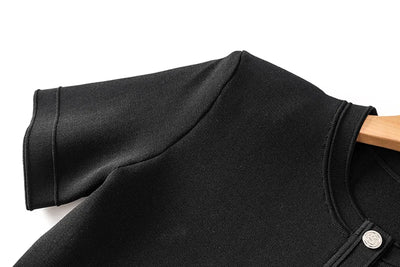 Chic Harmony Button Dress