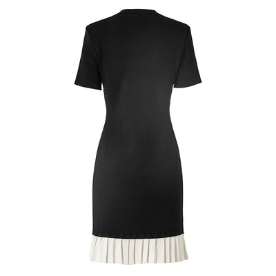 Chic Harmony Button Dress