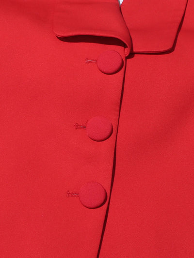 Bold Elegance Open-Back Blazer