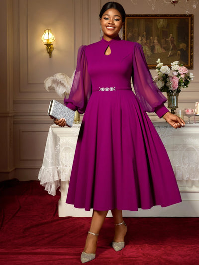Royal Grace Midi Dress