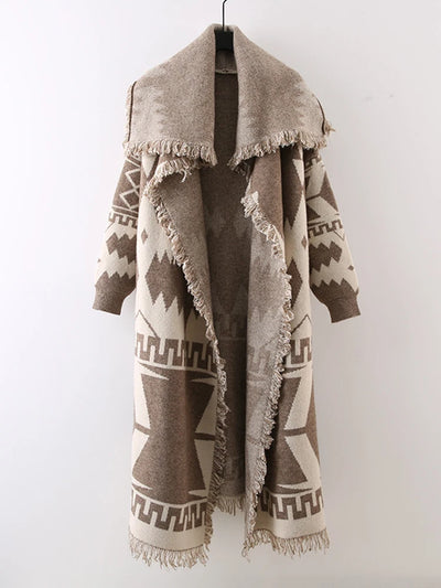 Tribal Fringe Duster Coat