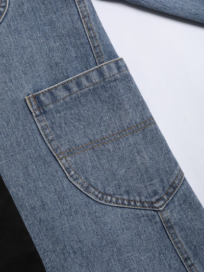 The Urban Edge Denim Patchwork Blazer