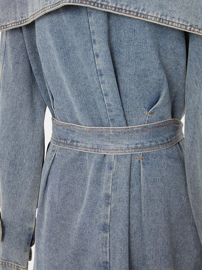 The Uptown Denim Trench Coat