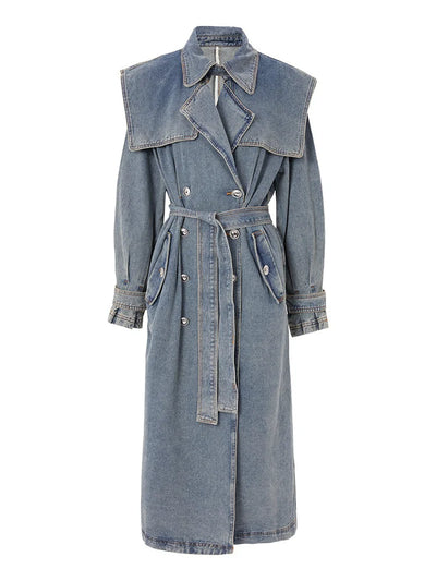 The Uptown Denim Trench Coat