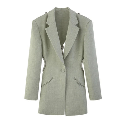 The Diva Cut Out Diamond Blazer