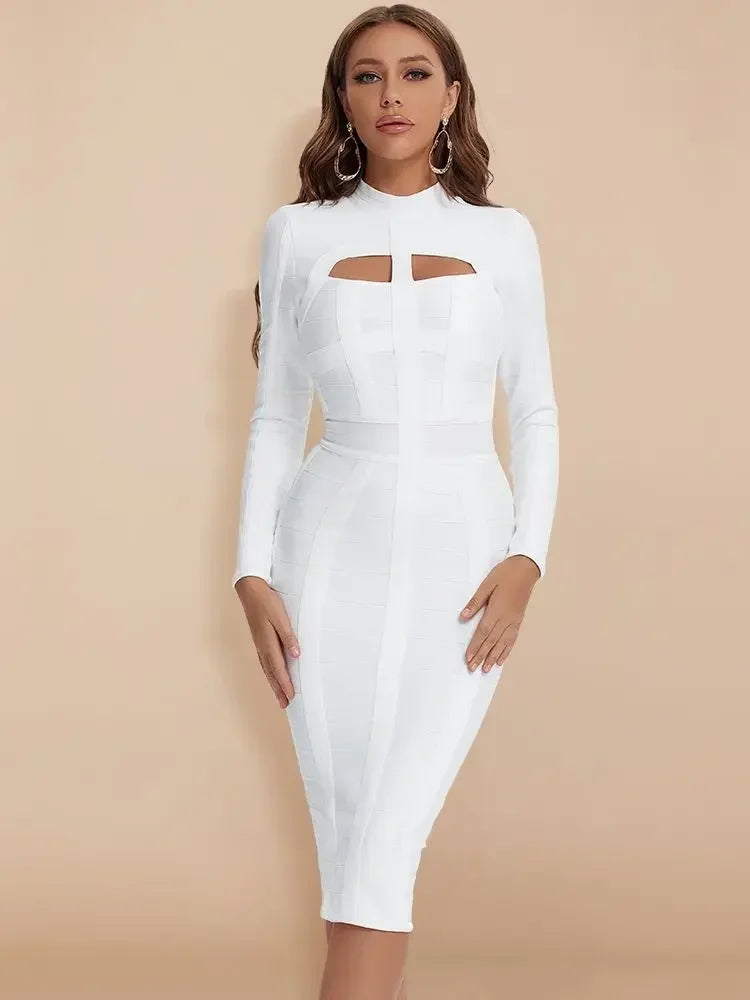 Marian's Hollow Out Bandage Dress