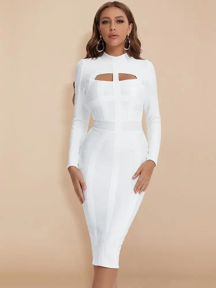 Marian's Hollow Out Bandage Dress