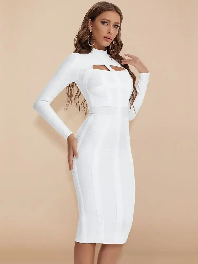 Marian's Hollow Out Bandage Dress