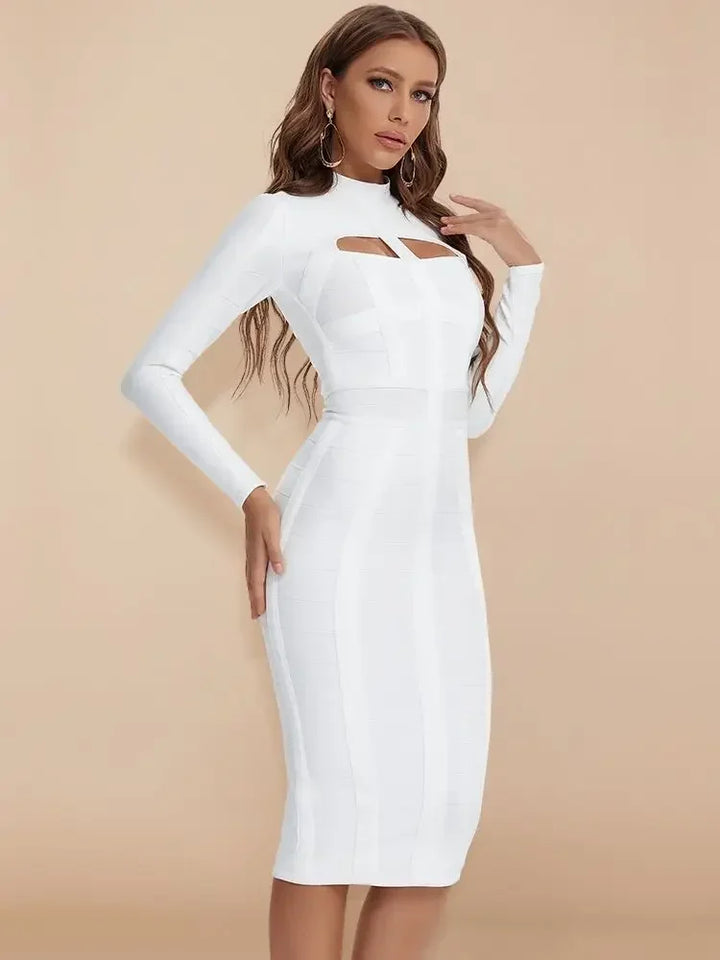 Marian's Hollow Out Bandage Dress