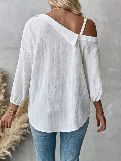 Textured Loose-Fit Casual Top
