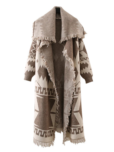 Tribal Fringe Duster Coat