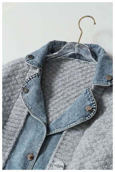 Chill Days Denim Knit Cardigan