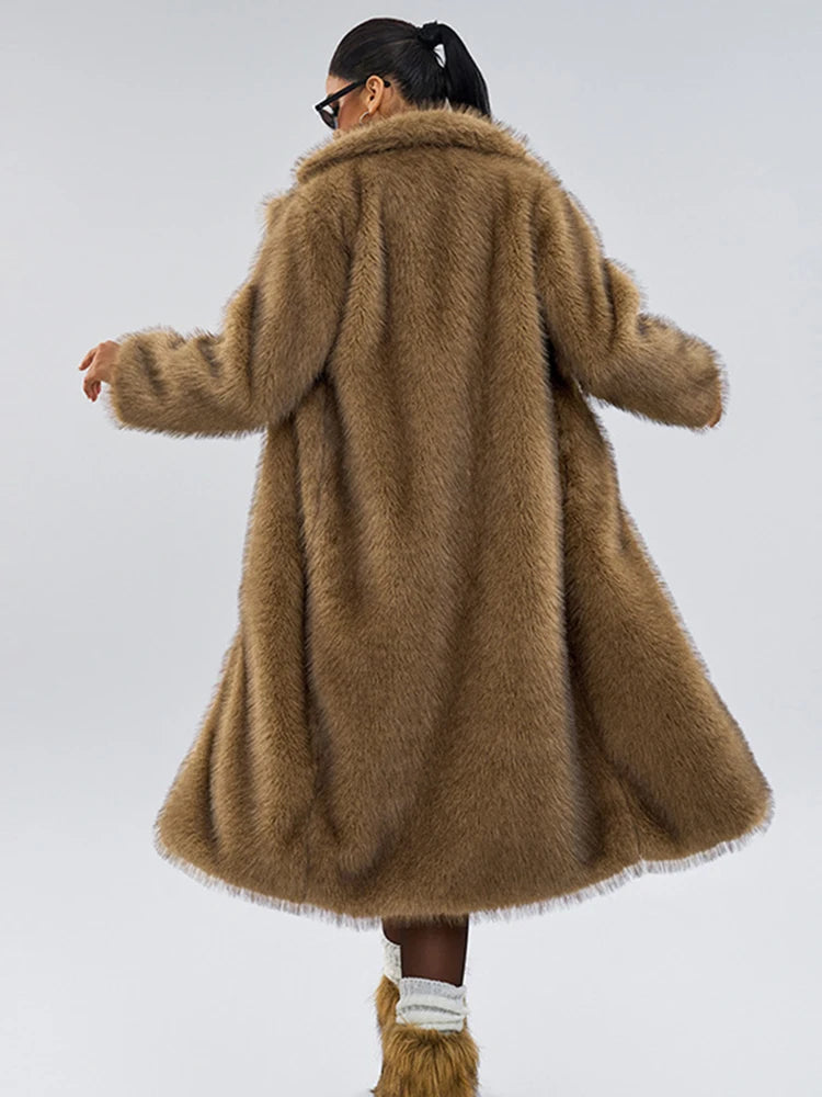 Elegant Faux Fur Coat