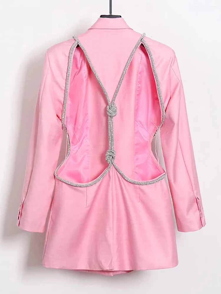 The Diva Cut Out Diamond Blazer