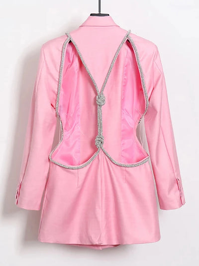 The Diva Cut Out Diamond Blazer