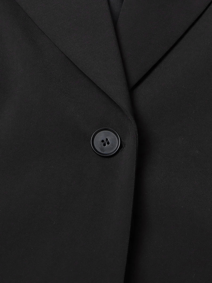 The Denim Contrast Power Coat