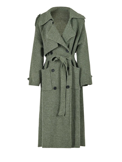 Ashley Knitted Cardigan Trench Coat