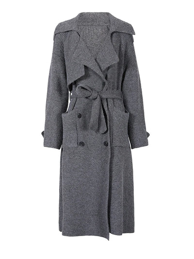 Ashley Knitted Cardigan Trench Coat