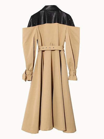 The Monroe Colorblock Trench Coat